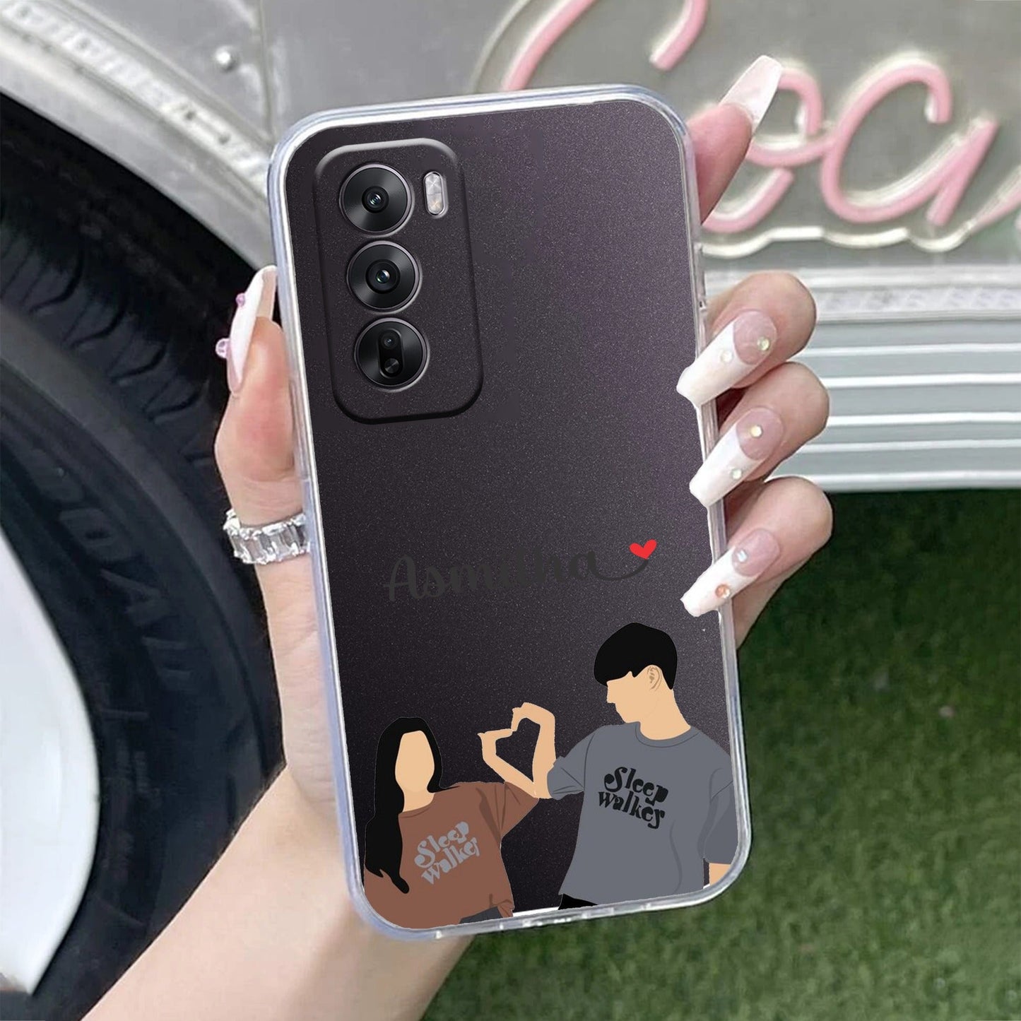 Dreamy Duo Customize Transparent Silicon Case For Oppo