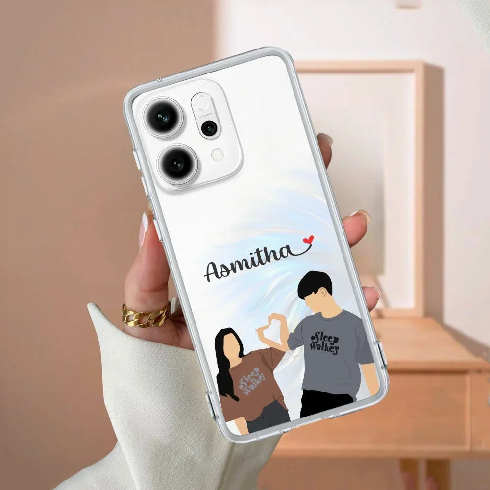 Dreamy Duo Customize Anti Yellow Case For Oppo Reno 14 5G