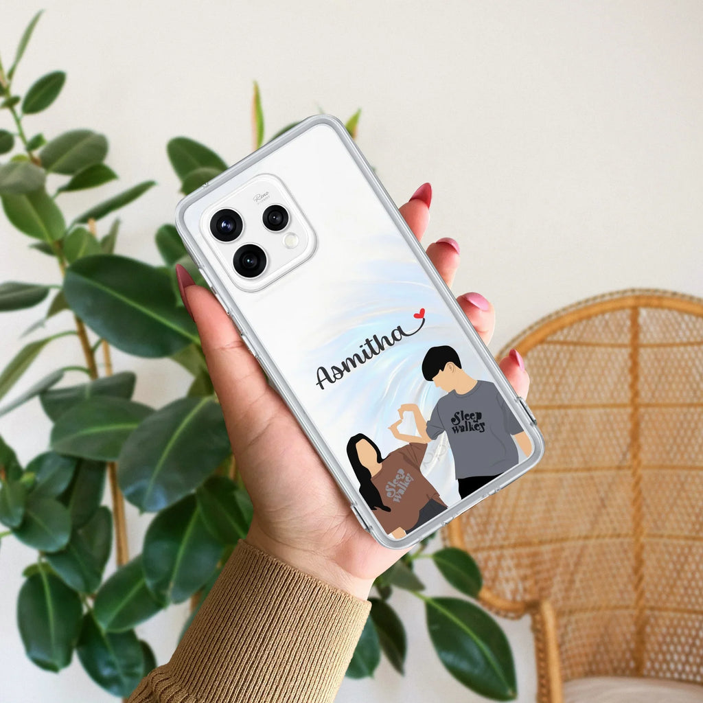 Dreamy Duo Customize Anti Yellow Case For Oppo Reno 15 5G