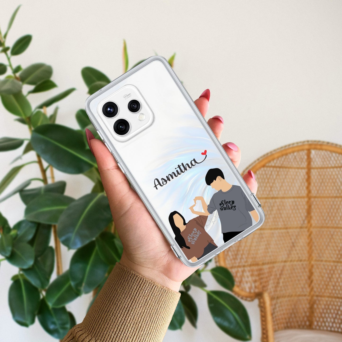 Dreamy Duo Customize Transparent Silicon Case For Oppo