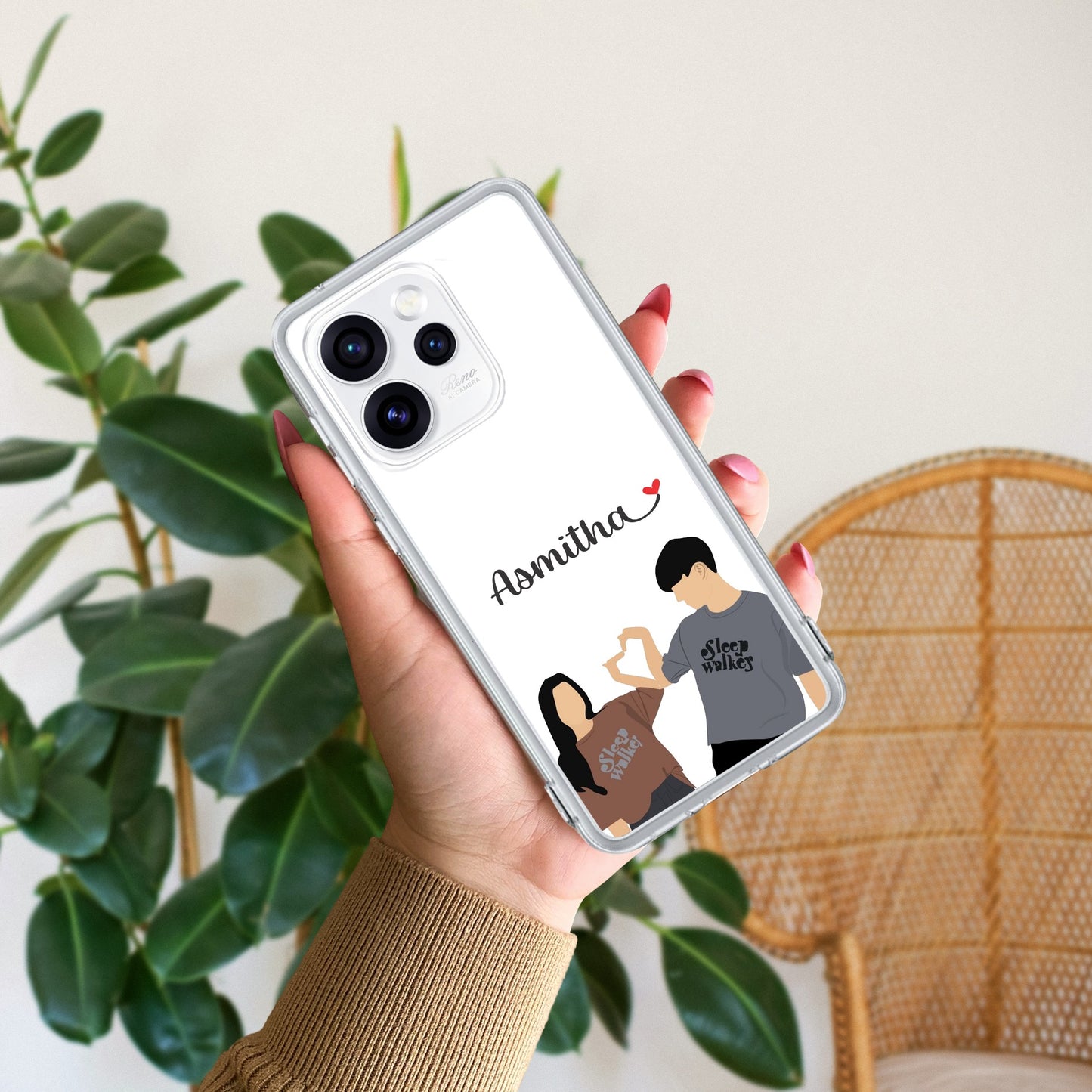 Dreamy Duo Customize Transparent Silicon Case For Oppo