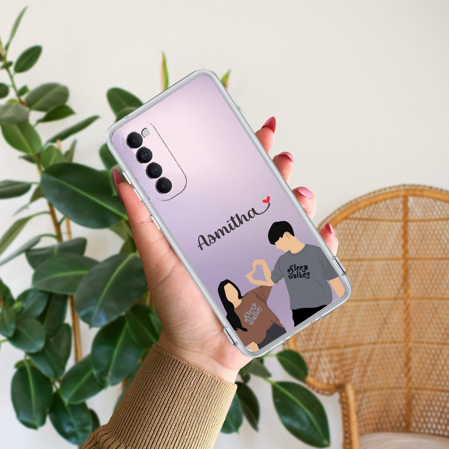 Dreamy Duo Customize Transparent Silicon Case For Oppo