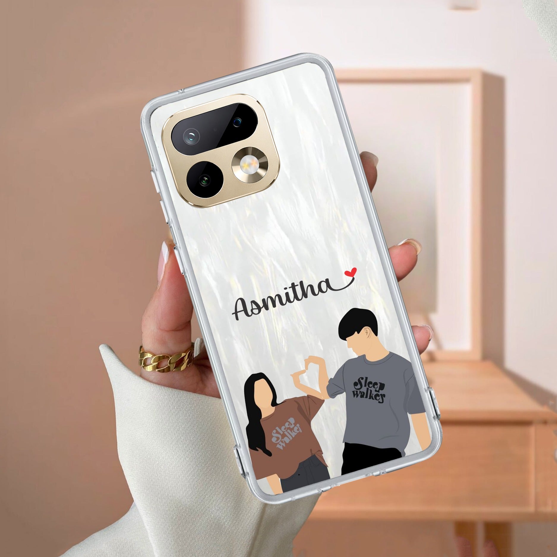 Dreamy Duo Customize Transparent Silicon Case For Realme/Narzo - ShopOnCliQ