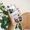 Dreamy Duo Customize Transparent Silicon Case For Realme 12 Pro 5G