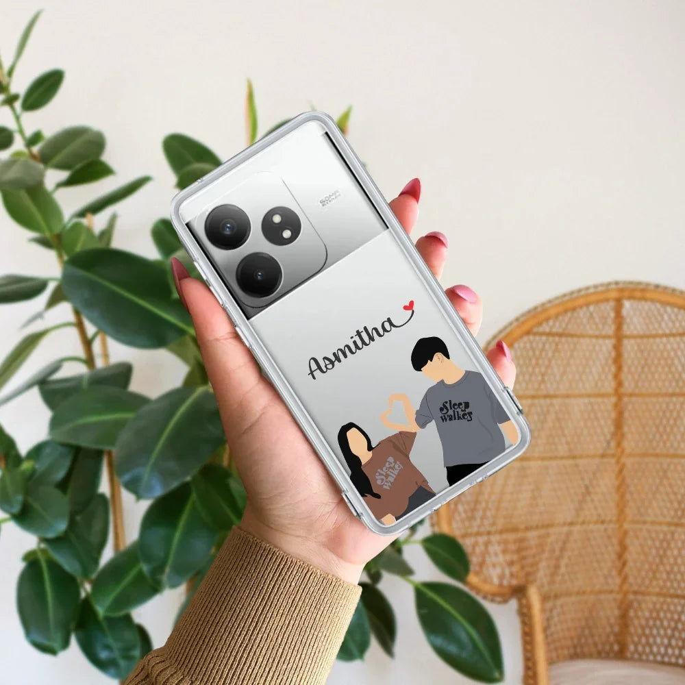 Dreamy Duo Customize Transparent Silicon Case For Realme/Narzo - ShopOnCliQ