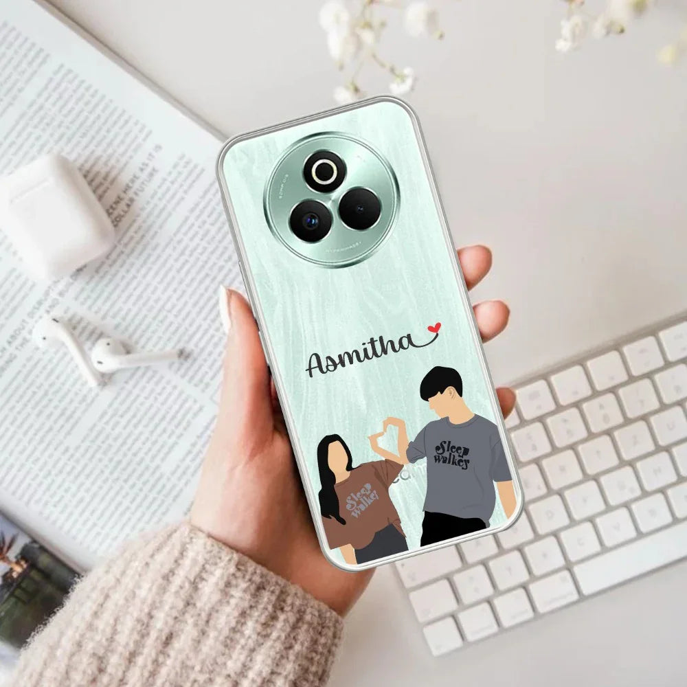 Dreamy Duo Customize Transparent Silicon Case For Realme/Narzo - ShopOnCliQ