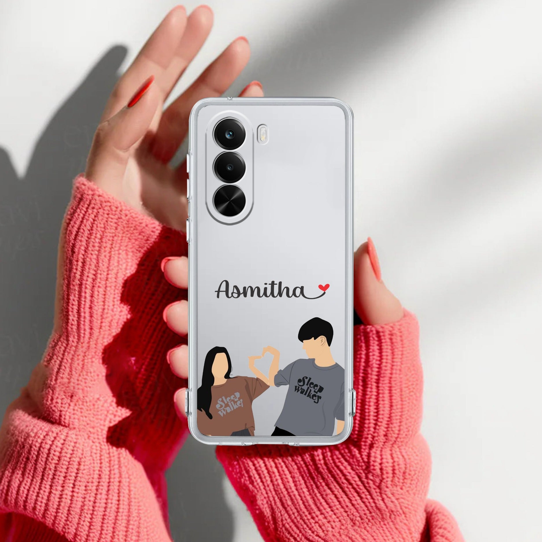 Dreamy Duo Customize Anti Yelllow Case For Realme P4x 5G