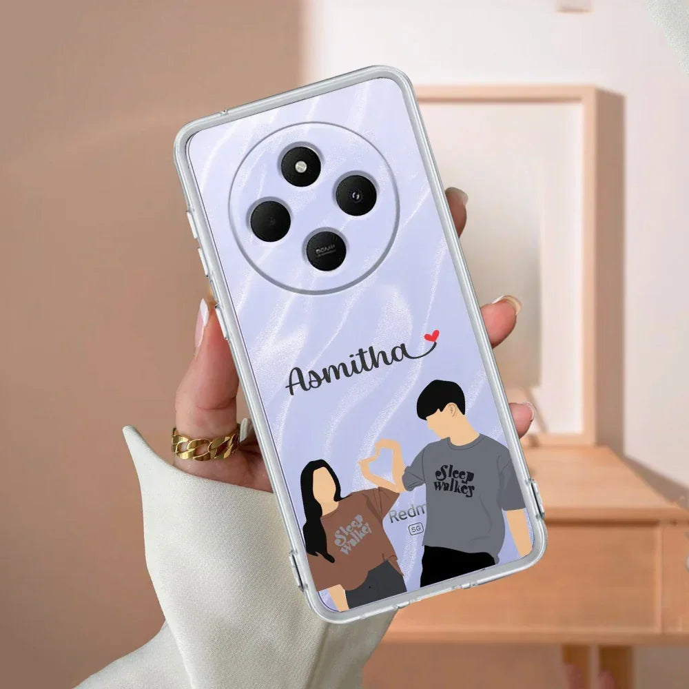 Dreamy Duo Customize Anti Yellow Case For Redmi 14C 5G