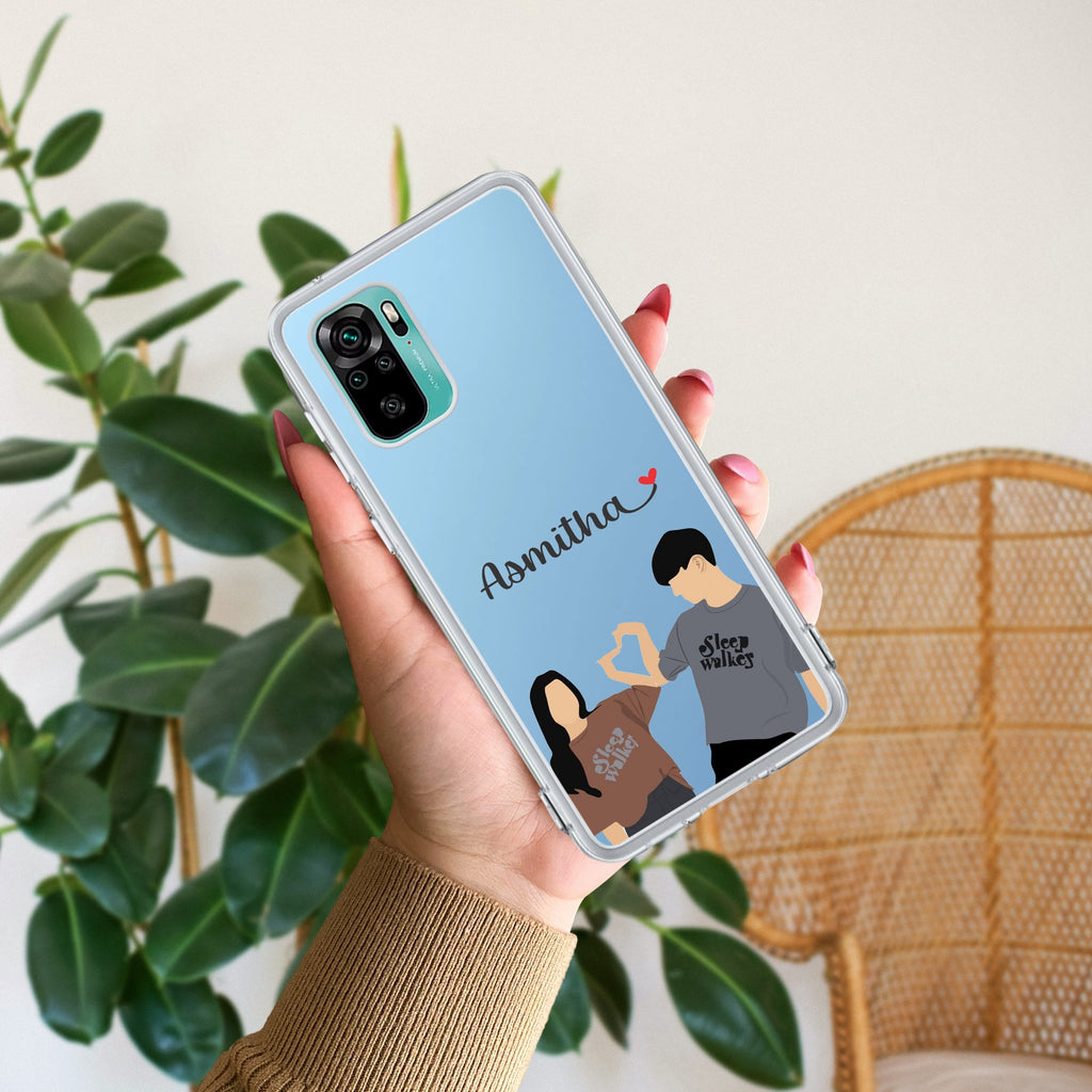 Dreamy Duo Customize Transparent Silicon Case For Redmi Note 10 / 10S