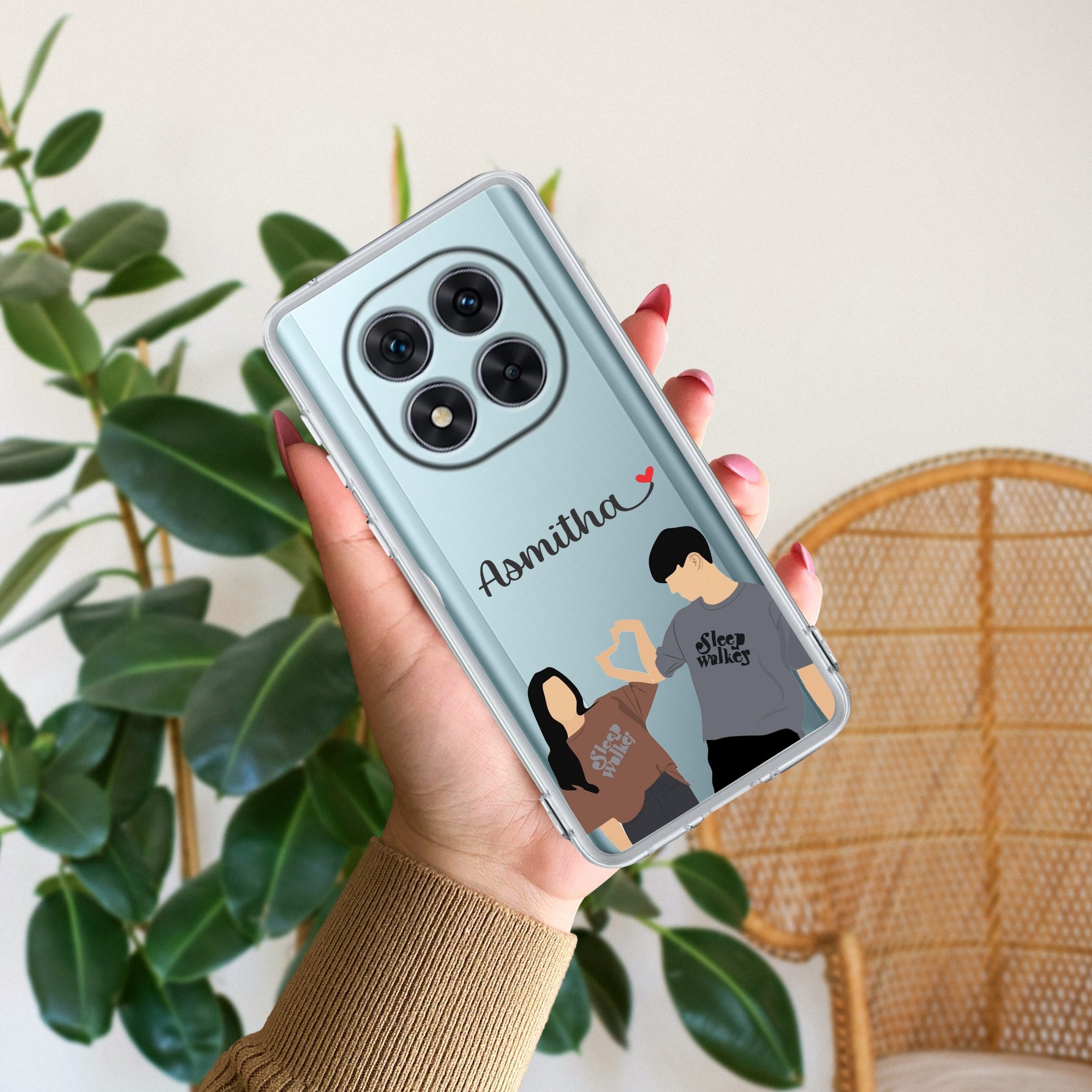 Dreamy Duo Customize Transparent Silicon Case For Redmi Note 14 Pro Plus 5G