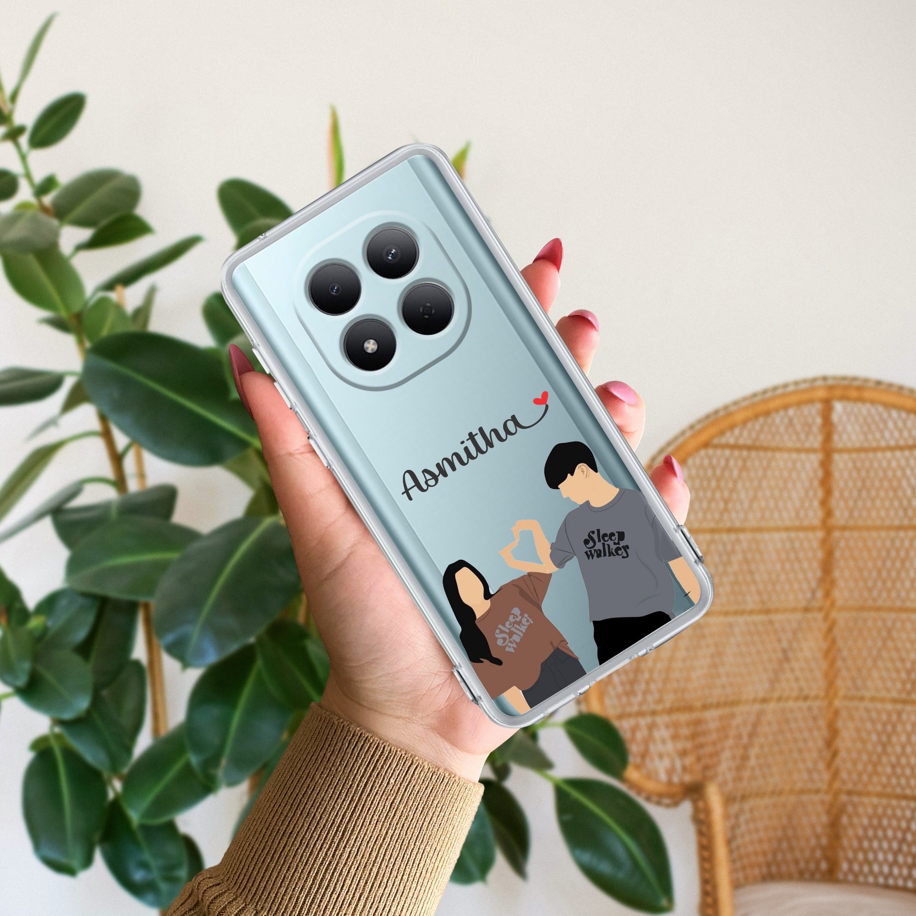 Dreamy Duo Customize Transparent Silicon Case For Redmi Note 15 Pro Plus 5G