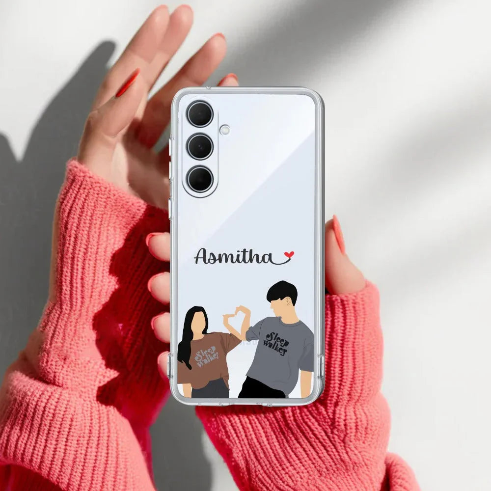 Dreamy Duo Customize Transparent Silicon Case For Samsung - ShopOnCliQ