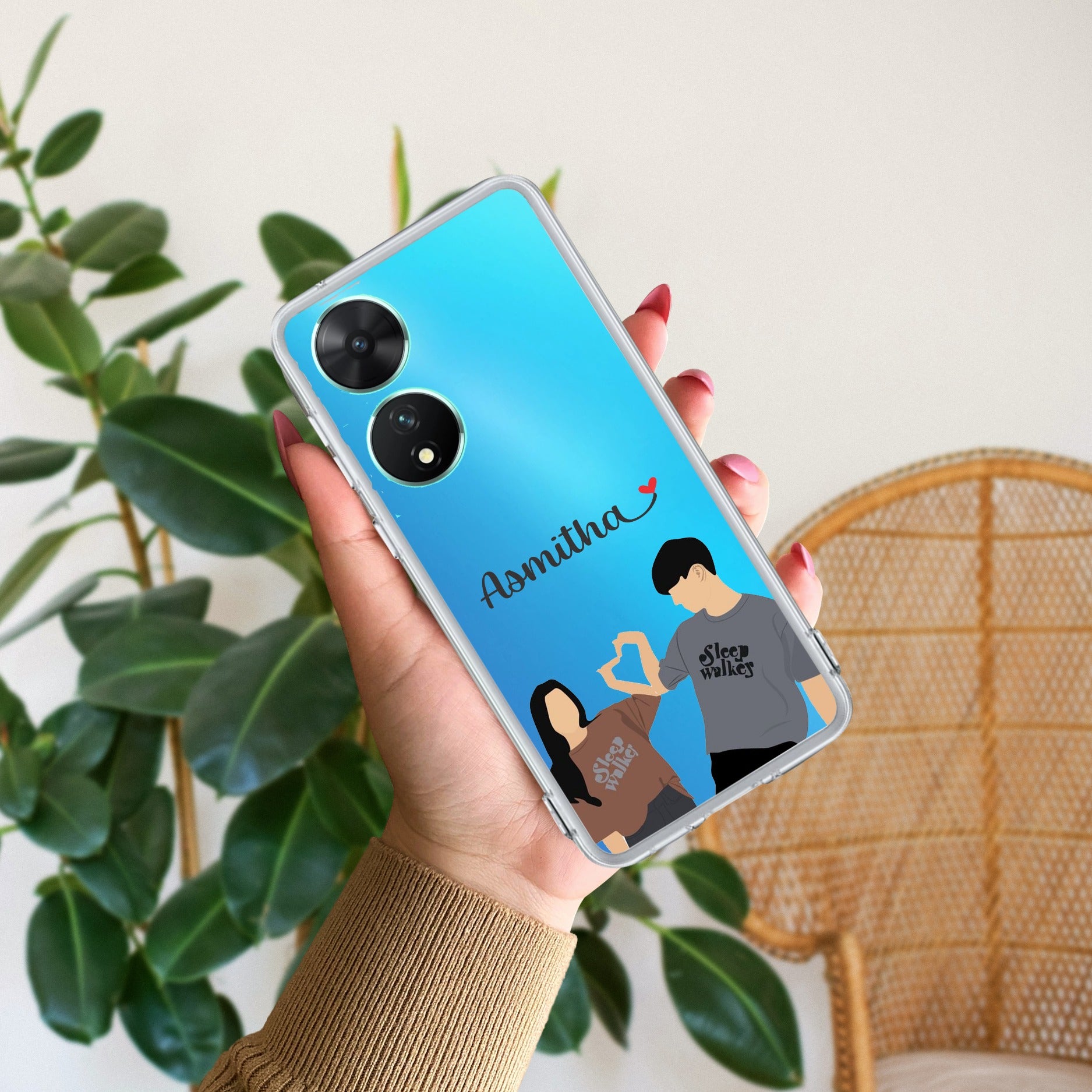 Dreamy Duo Customize Transparent Silicon Case For Vivo V29 Pro 5G