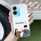 Dreamy Duo Customize Transparent Silicon Case For Vivo T2x 5G