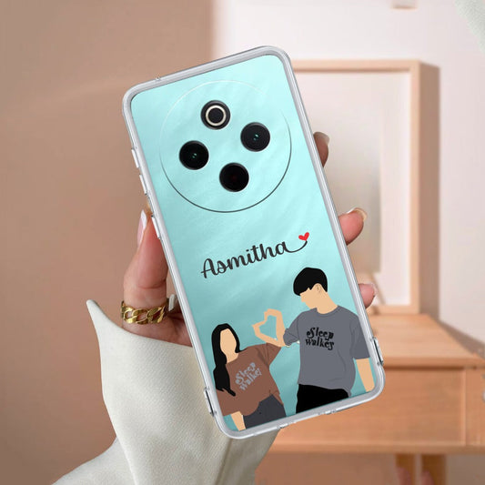 Dreamy Duo Customize Transparent Silicon Case For Vivo