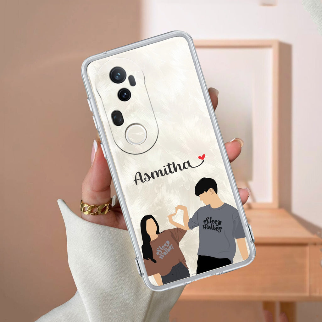 Dreamy Duo Customize Transparent Silicon Case For Vivo