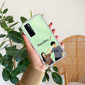 Customized luxury Purple leaves Transparent Silicon Case For Vivo Y22