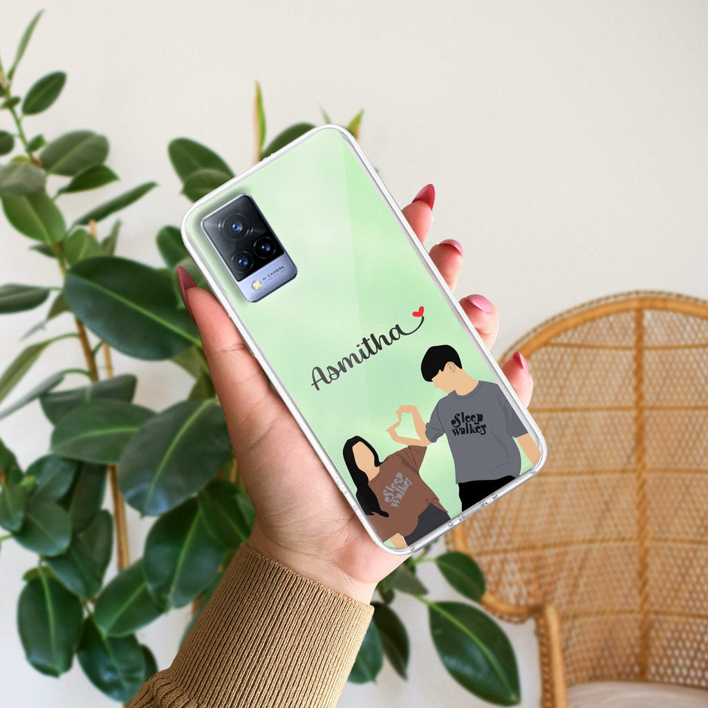 Dreamy Duo Customize Transparent Silicon Case For Vivo Y20s/Vivo Y20A/Vivo Y20G/Vivo Y20i / Vivo Y20T / Vivo Y20