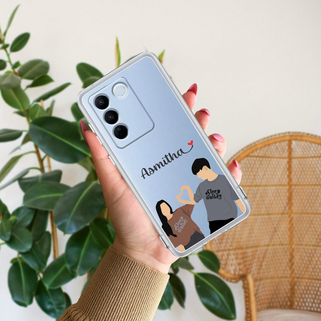 Dreamy Duo Customize Anti Yellow Case For Vivo V27 Pro 5G