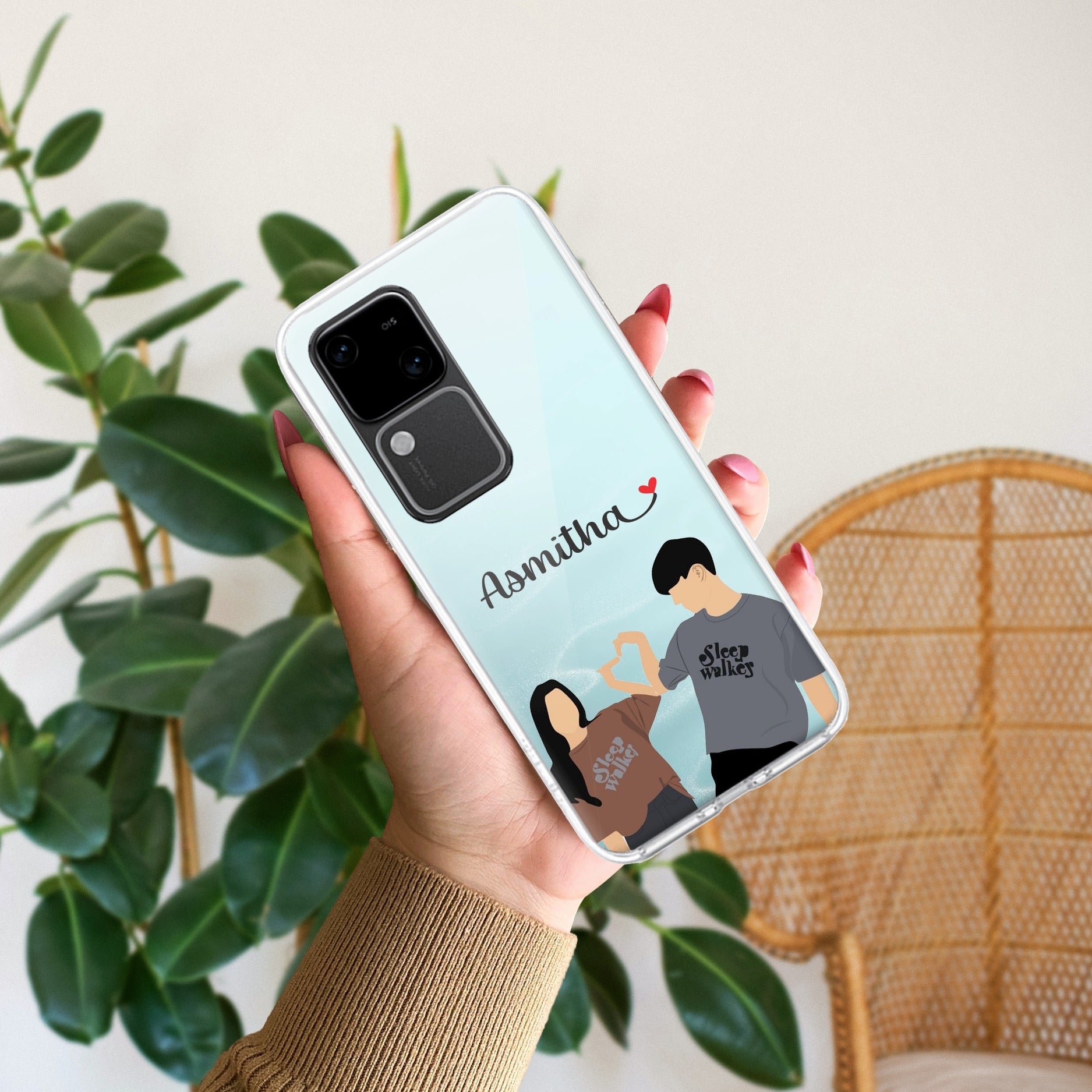 Dreamy Duo Customize Transparent Silicon Case For Vivo Y100 5G /  Vivo Y100A 5G