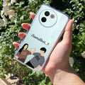 Dreamy Duo Customize Transparent Silicon Case For Vivo V30e 5G