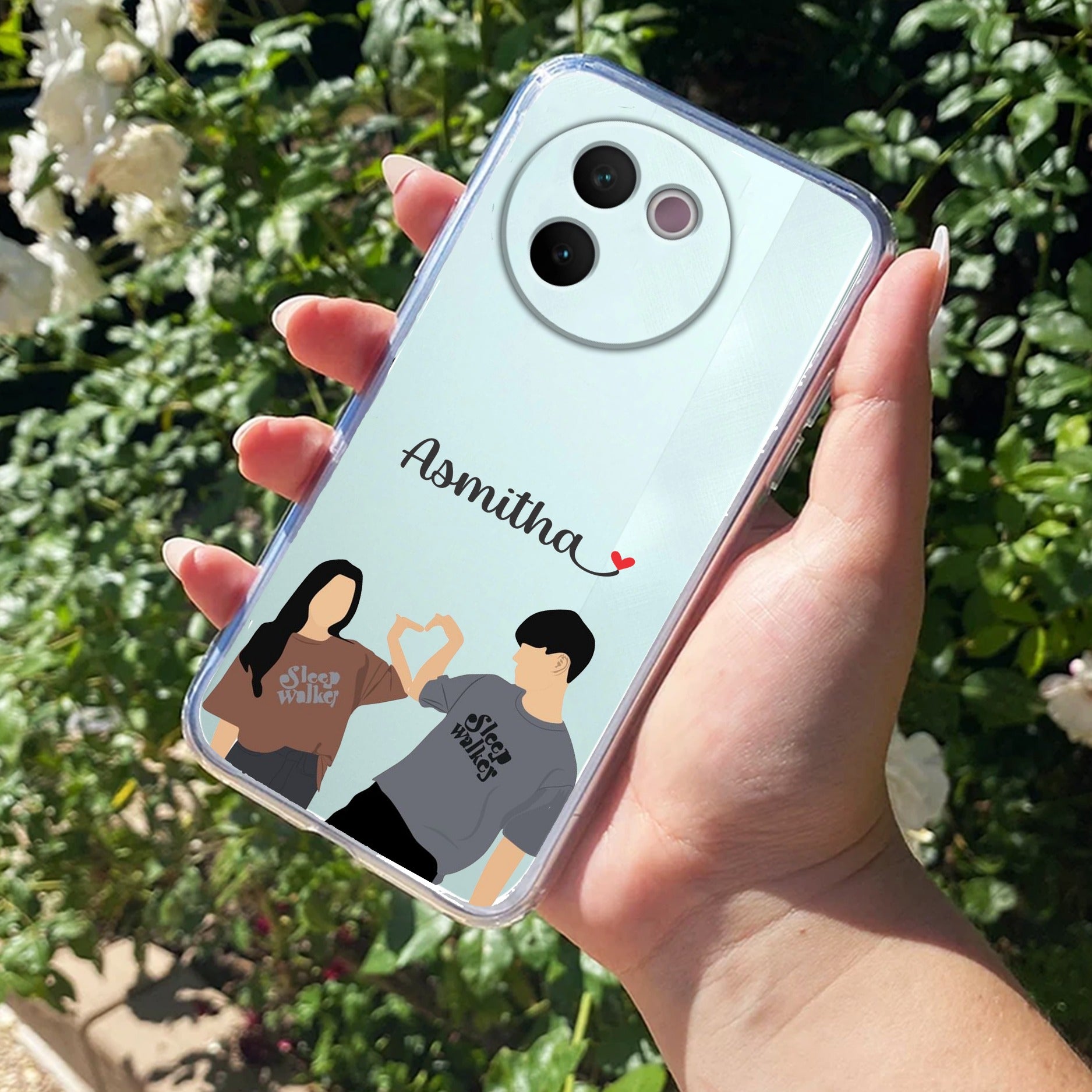Dreamy Duo Customize Transparent Silicon Case For Vivo T3 Pro 5G