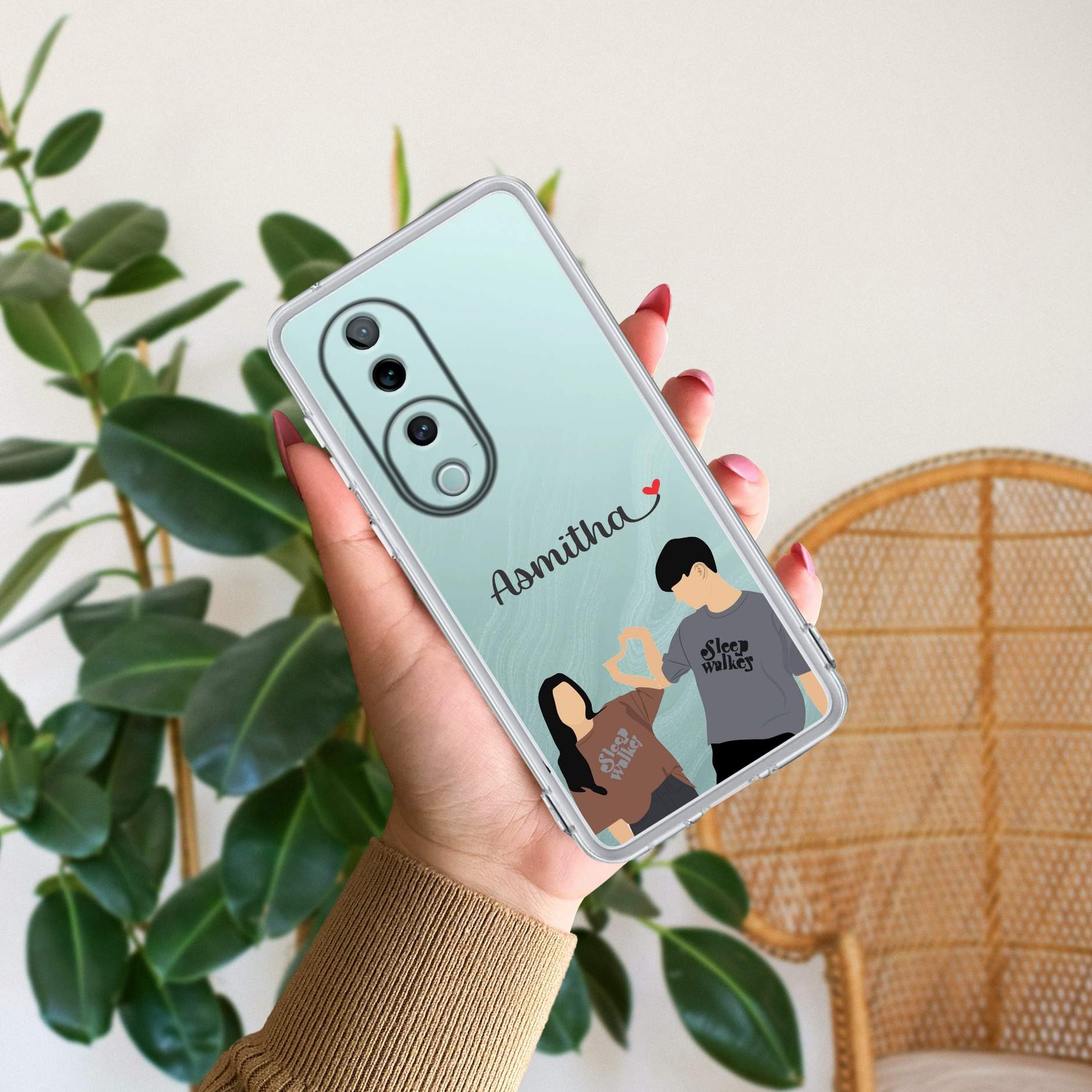 Dreamy Duo Customize Transparent Silicon Case For Vivo