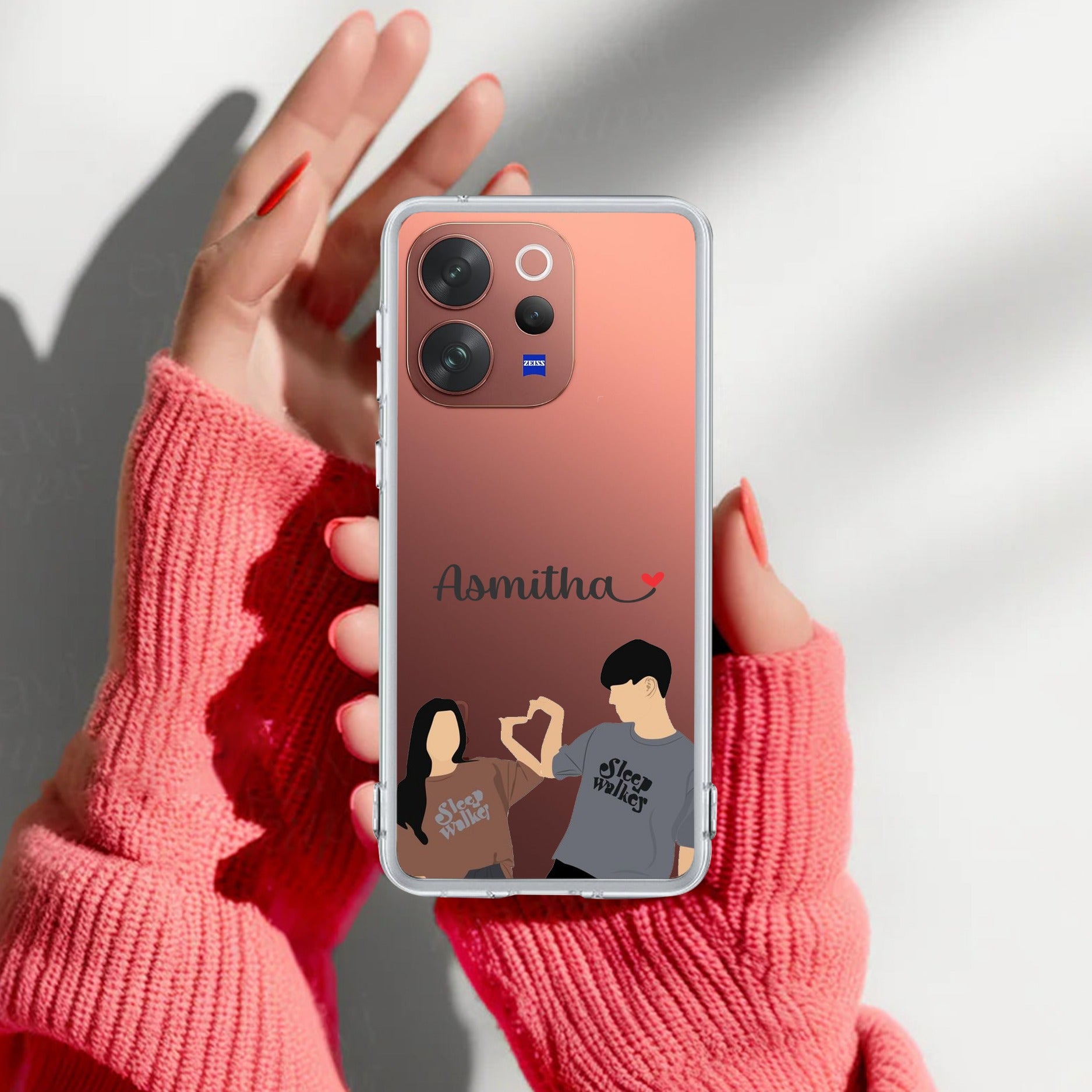 Dreamy Duo Customize Transparent Silicon Case For Vivo