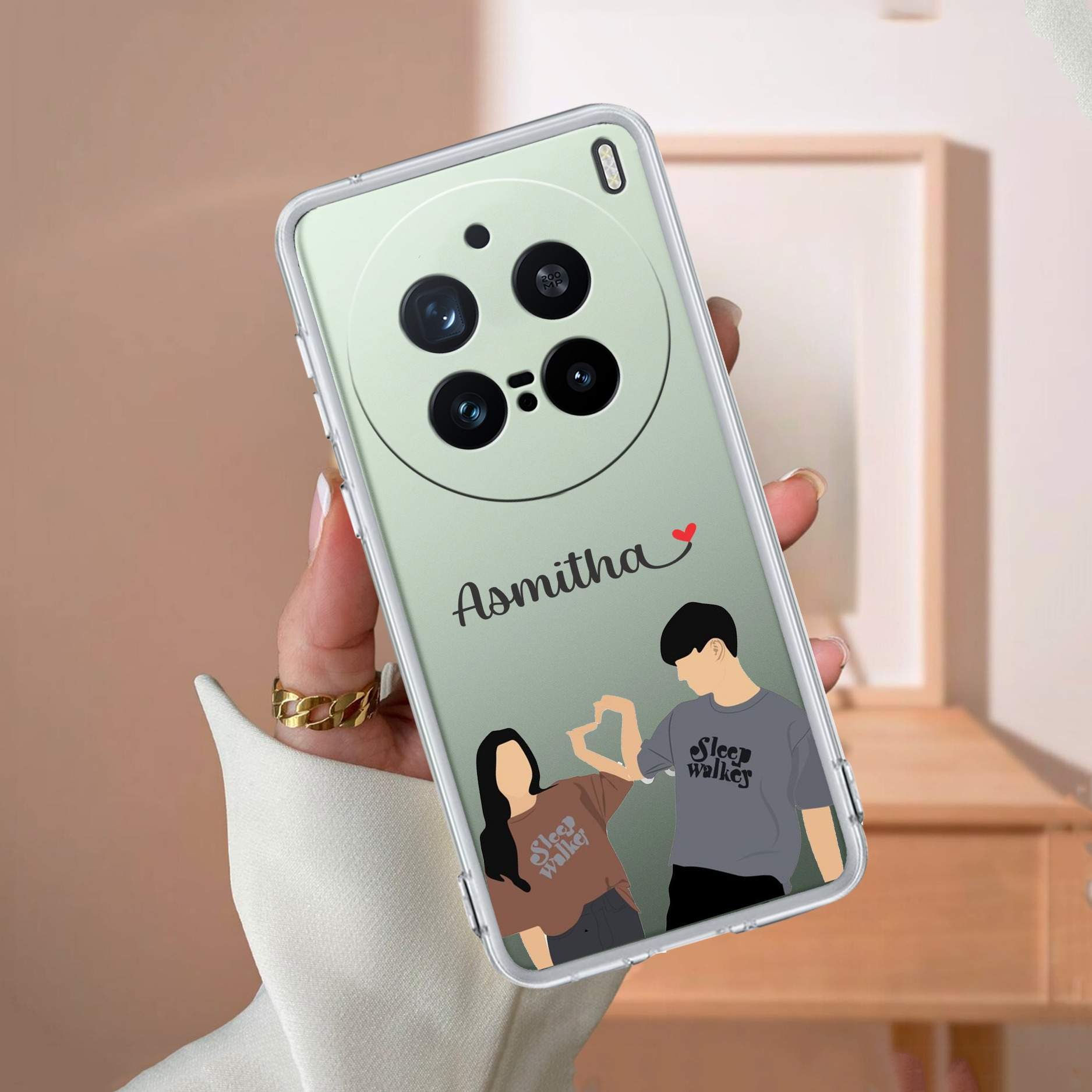 Dreamy Duo Customize Transparent Silicon Case For Vivo