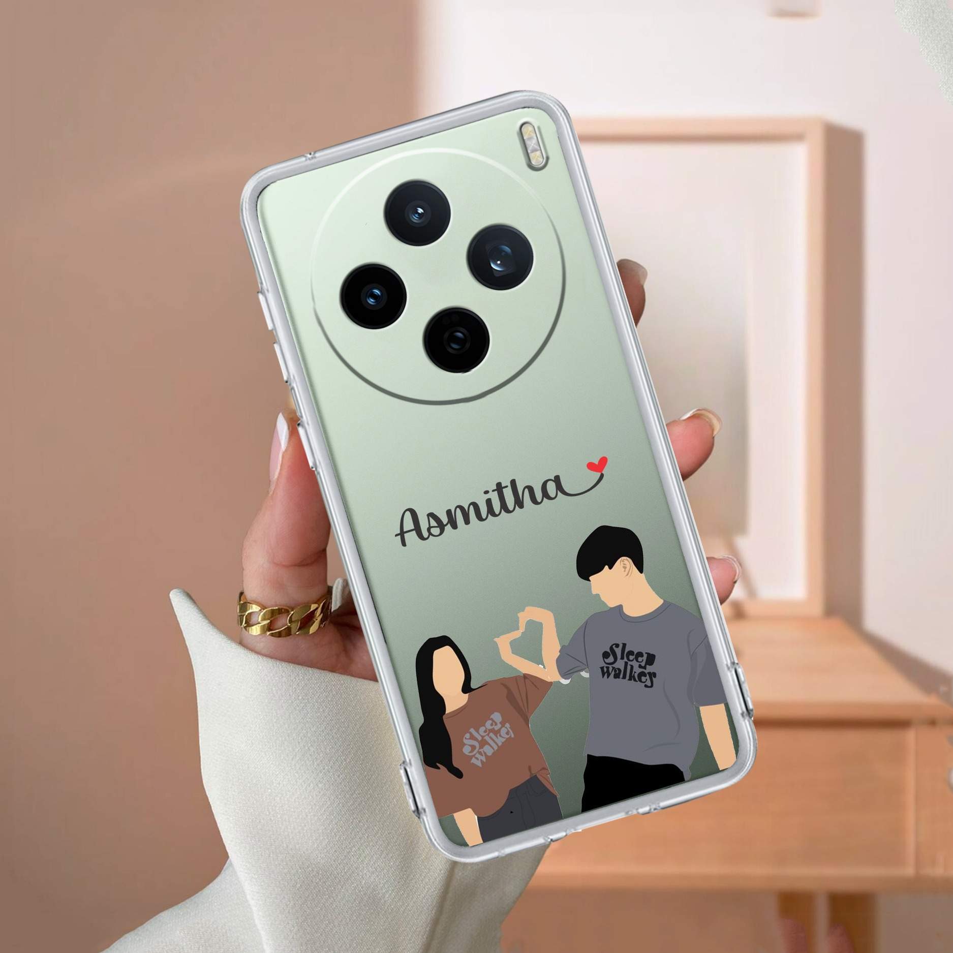 Dreamy Duo Customize Transparent Silicon Case For Vivo