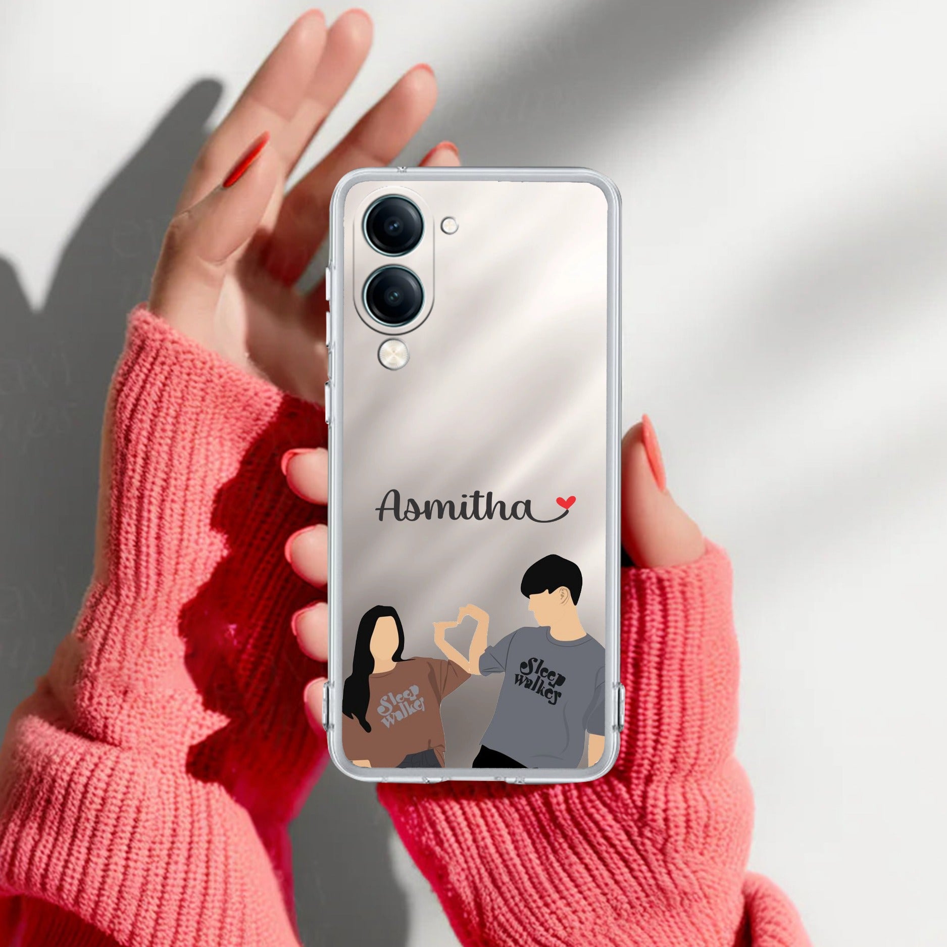 Dreamy Duo Customize Transparent Silicon Case For Vivo T4 Lite 5G