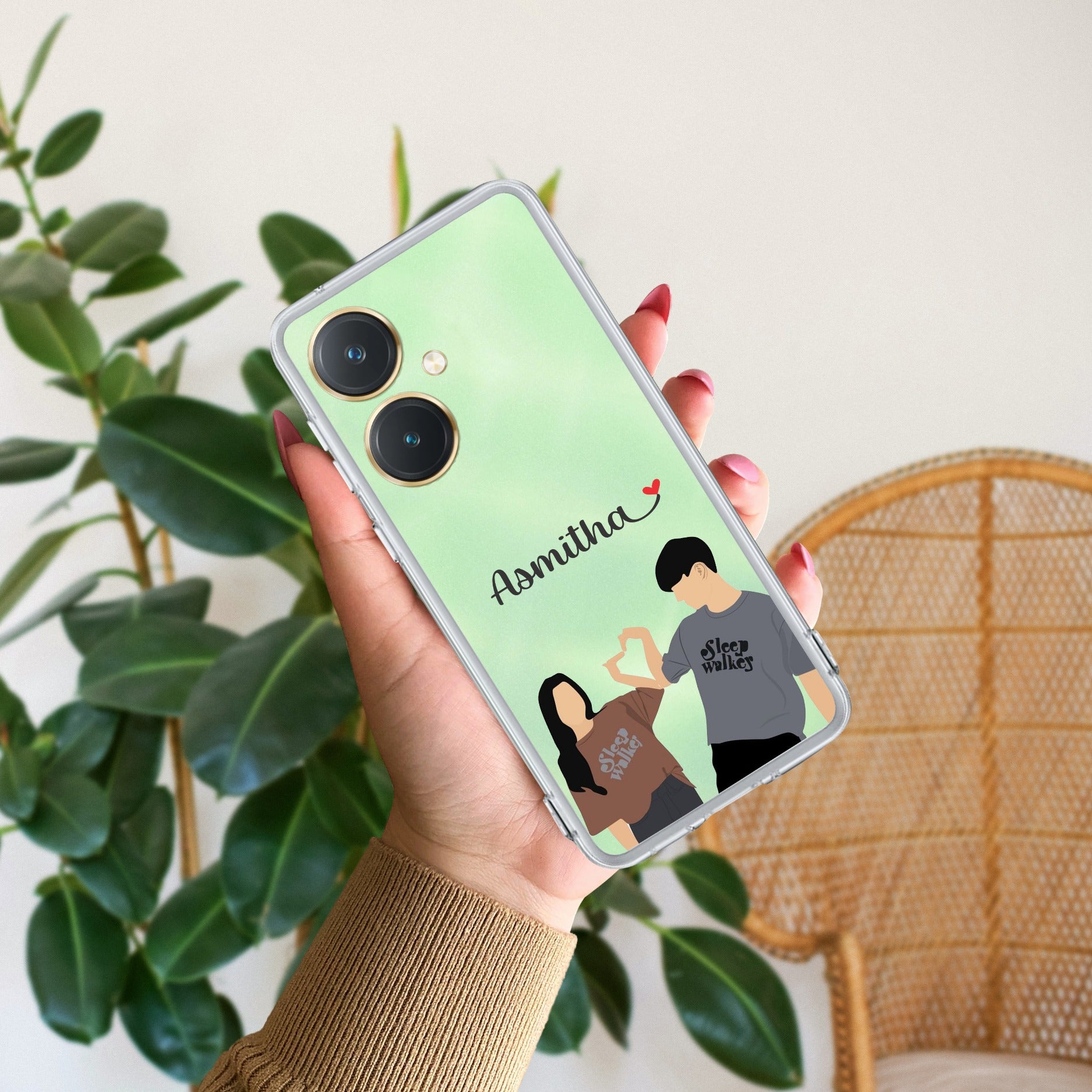 Dreamy Duo Customize Transparent Silicon Case For Vivo Y27 4G