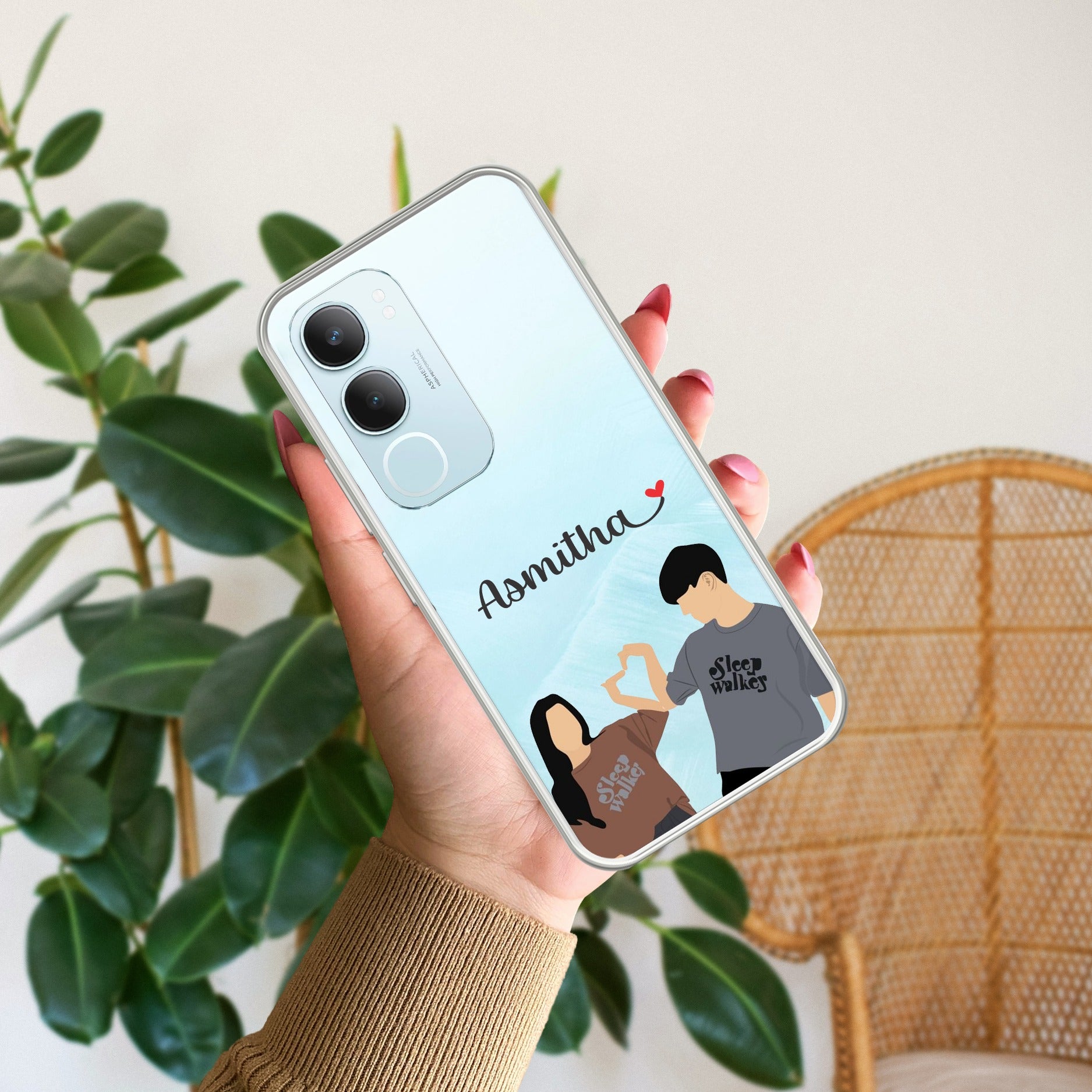 Dreamy Duo Customize Transparent Silicon Case For Vivo Y29 5G