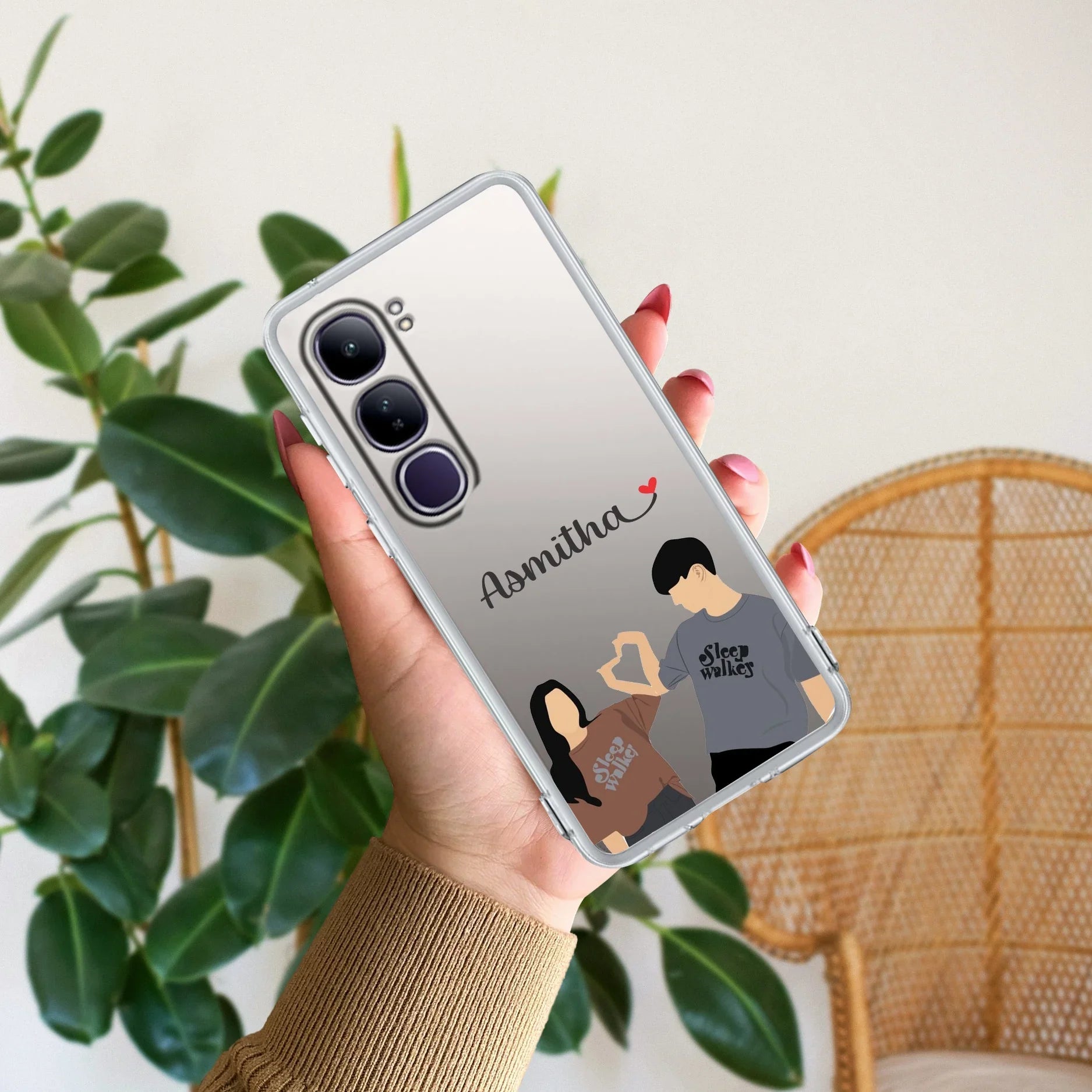 Dreamy Duo Customize Transparent Silicon Case For Vivo - ShopOnCliQ