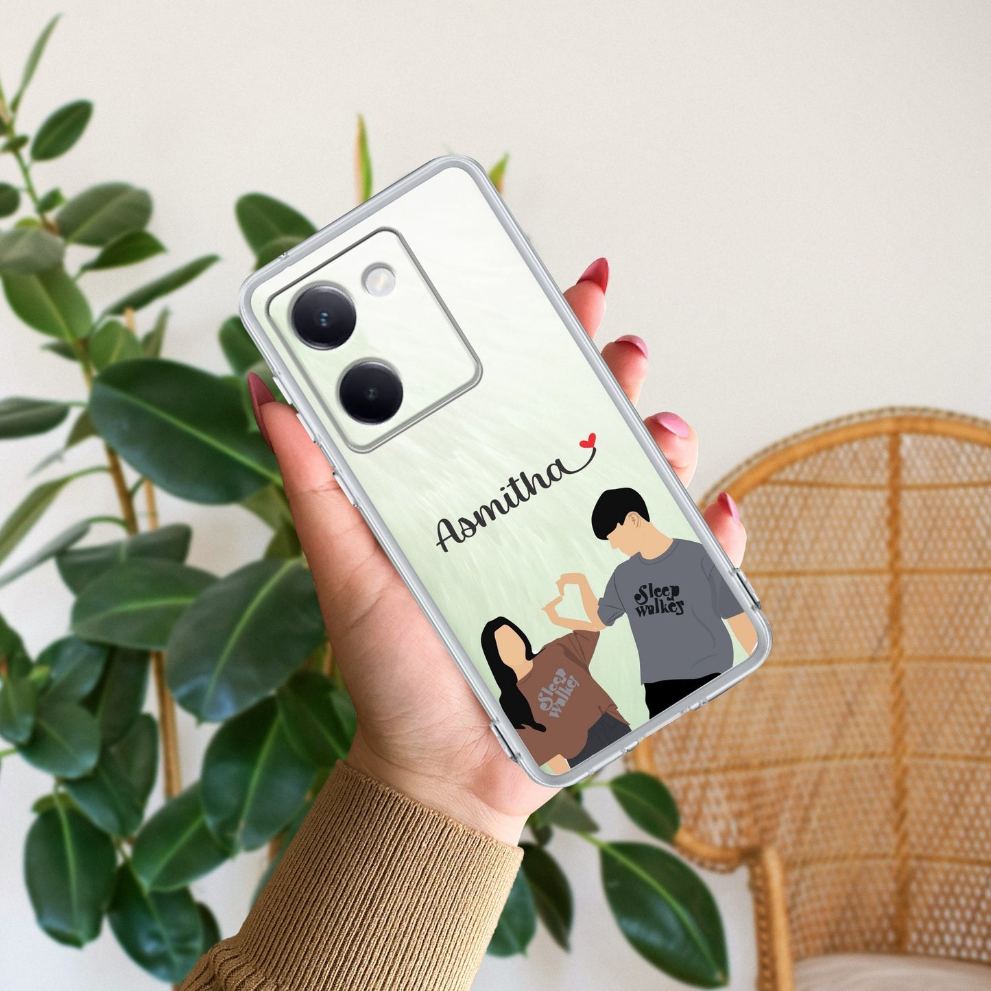 Dreamy Duo Customize Transparent Silicon Case For Vivo