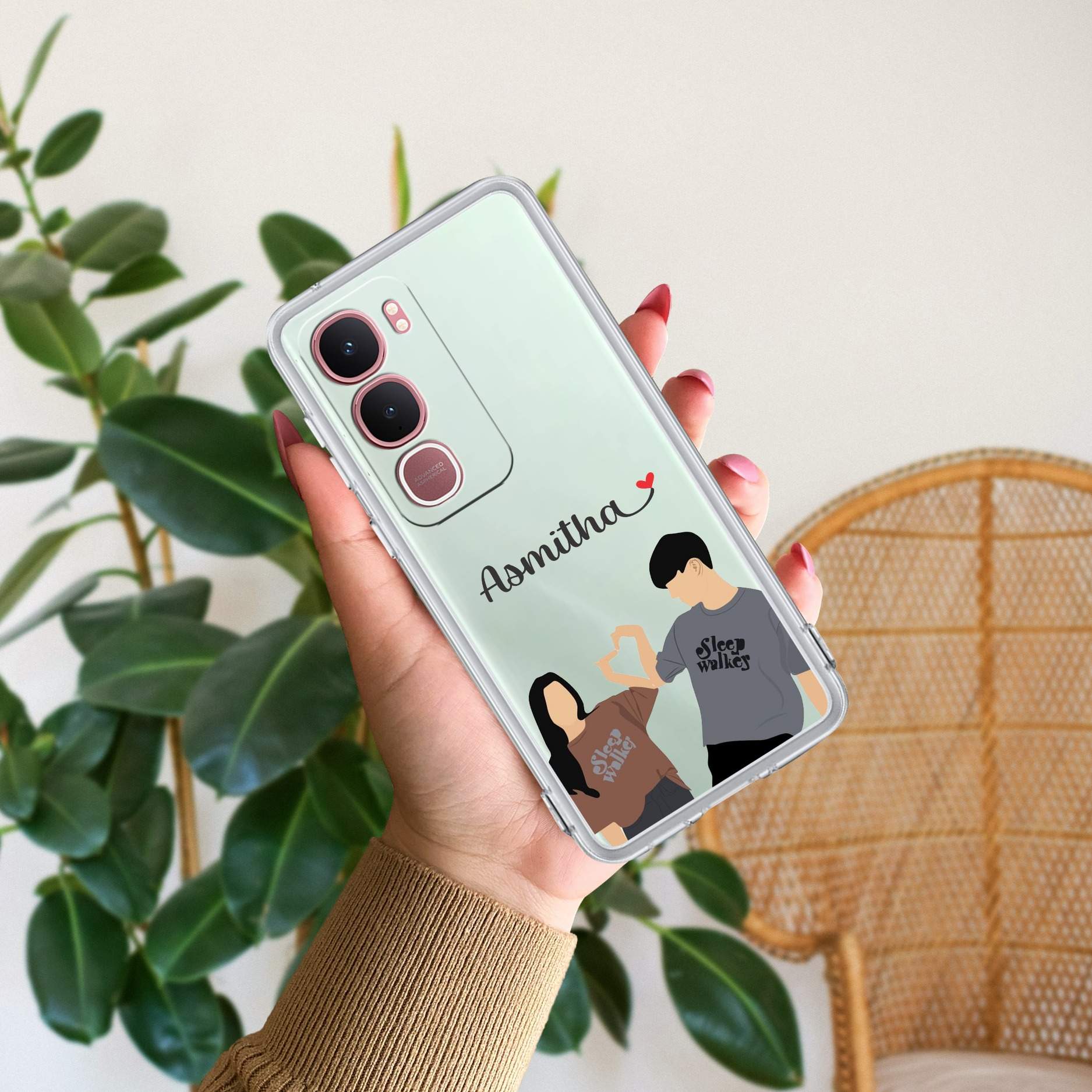 Dreamy Duo Customize Transparent Silicon Case For Vivo