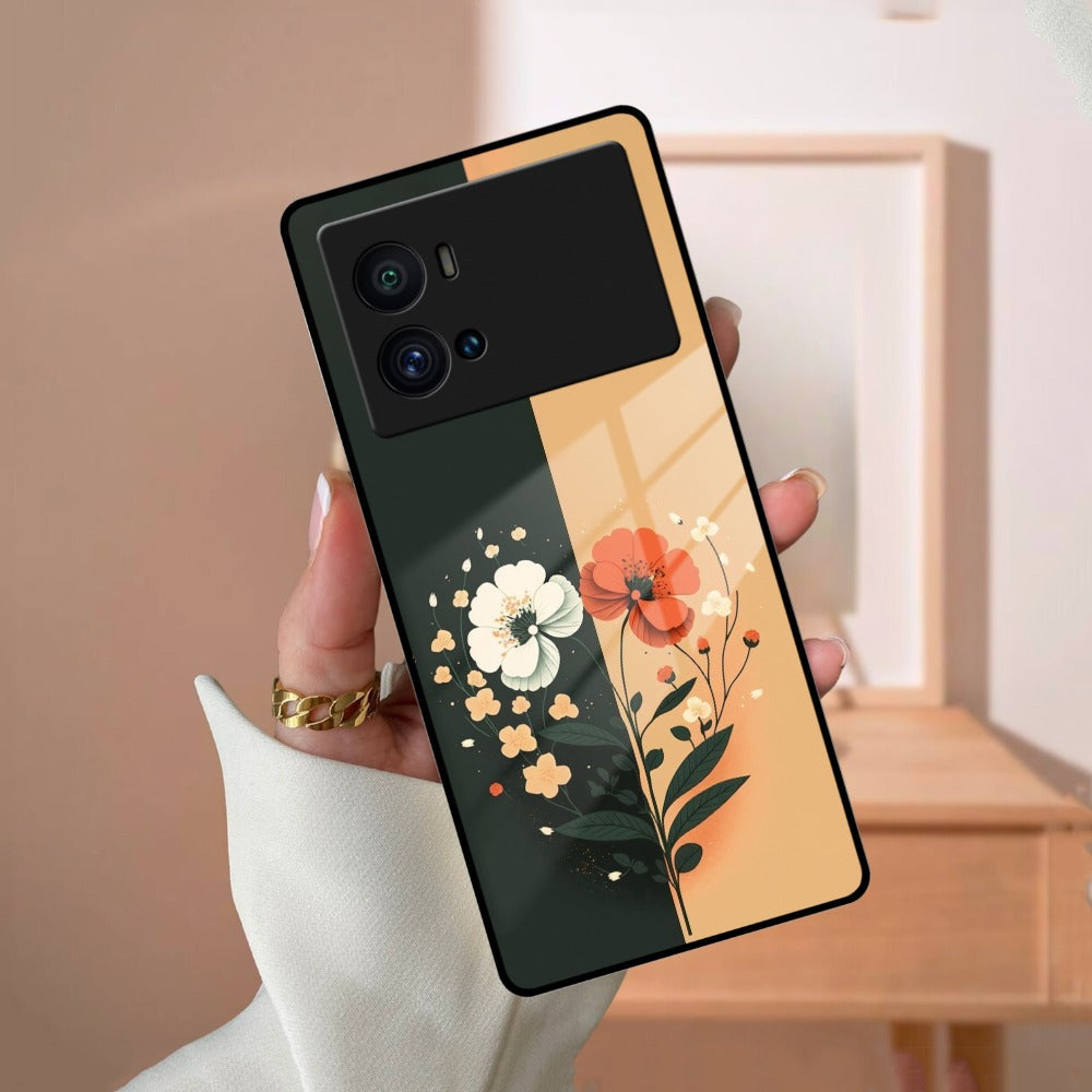 Dual Essence Glass Case Cover For iQOO