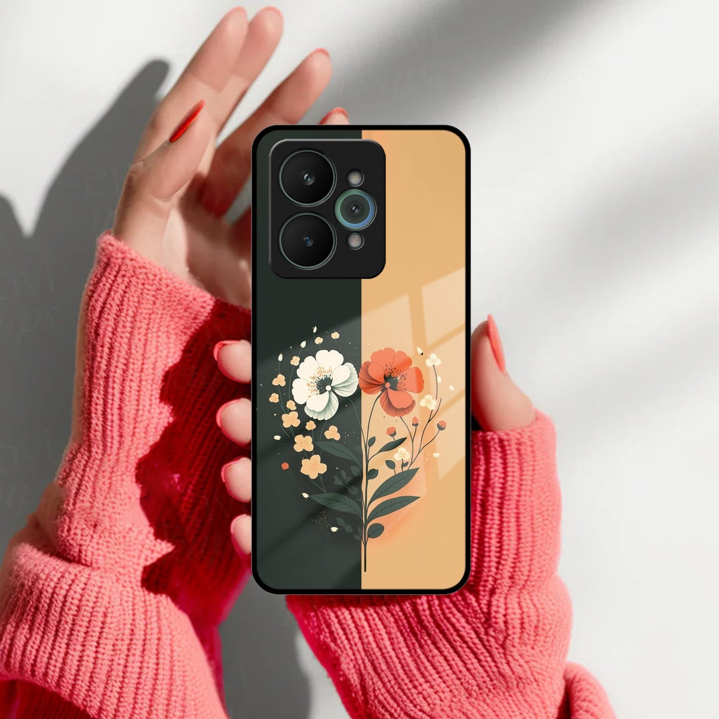 Dual Essence Glass Case Cover For Realme/Narzo