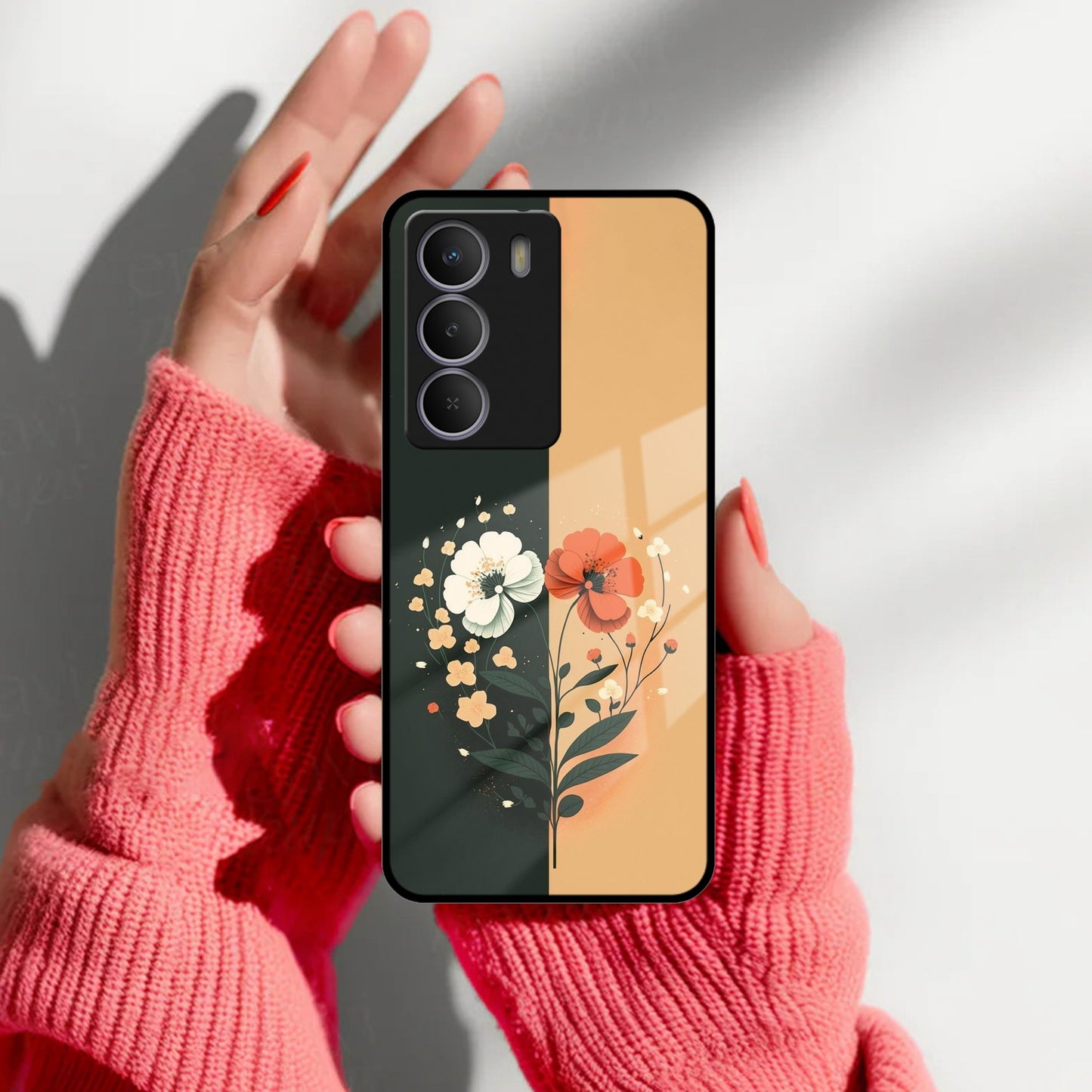 Dual Essence Glass Case Cover For Realme/Narzo