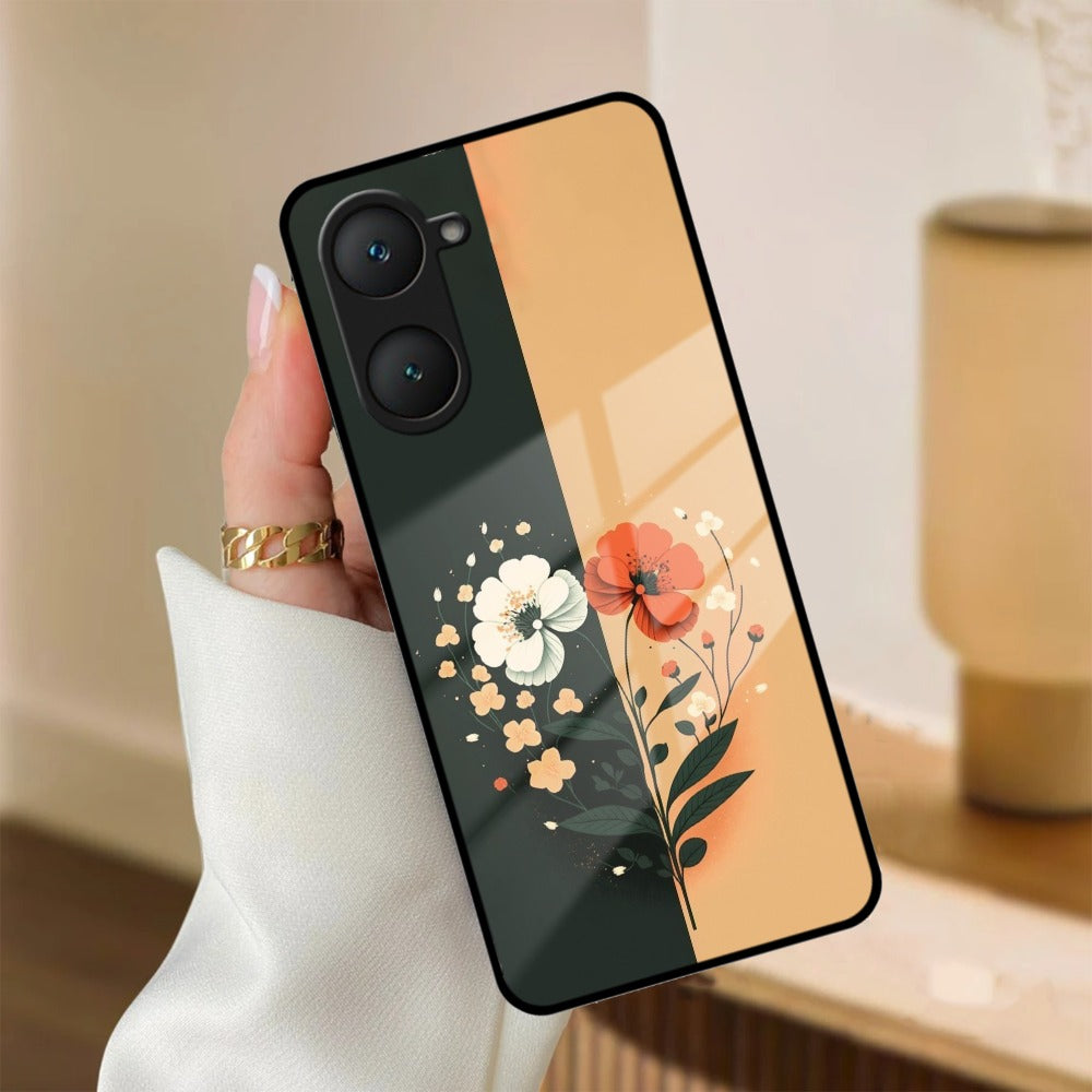 Dual Essence Glass Case Cover For iQOO