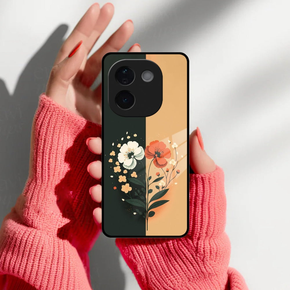 Dual Essence Glass Case Cover For iQOO