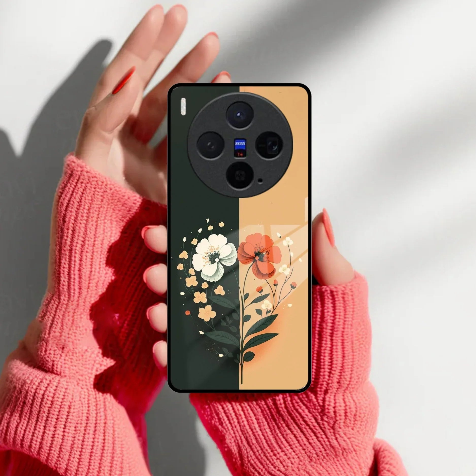 Dual Essence Glass Case Cover For Vivo