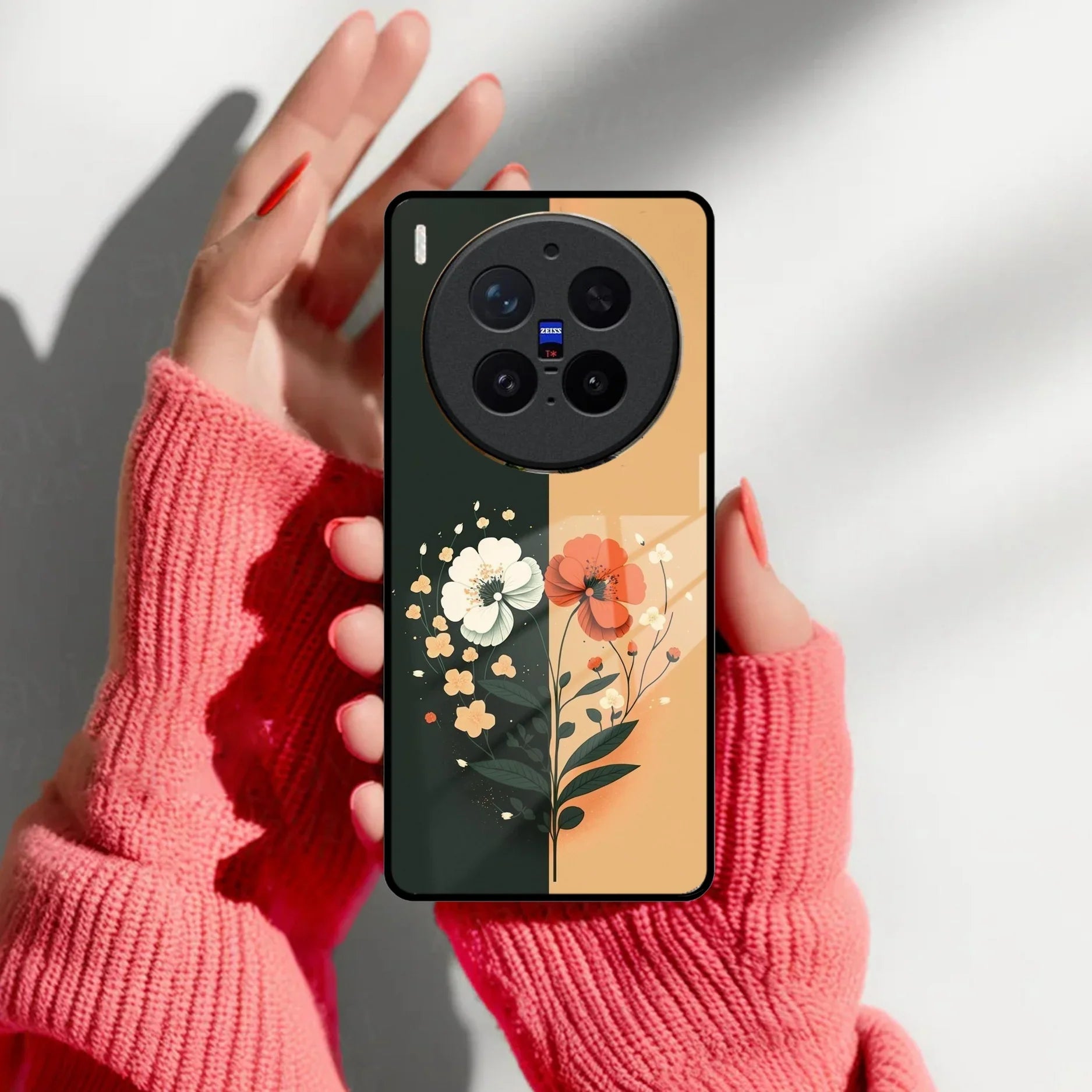 Dual Essence Glass Case Cover For Vivo