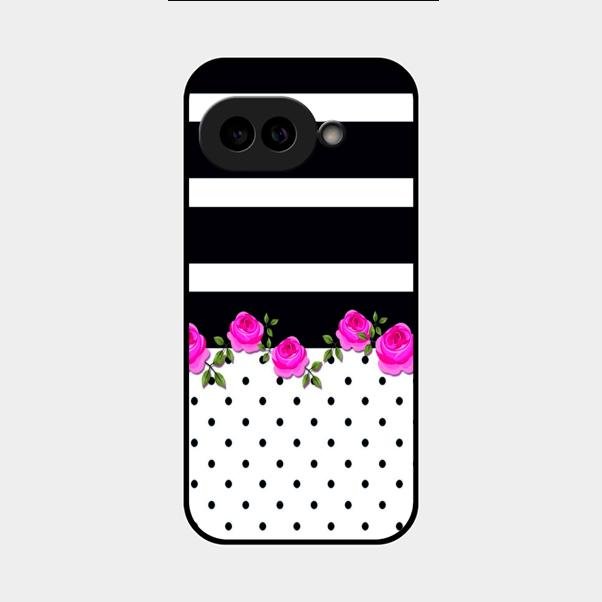 Elegant Rose Parad Glass Case Cover For Google Pixel 9A 5G