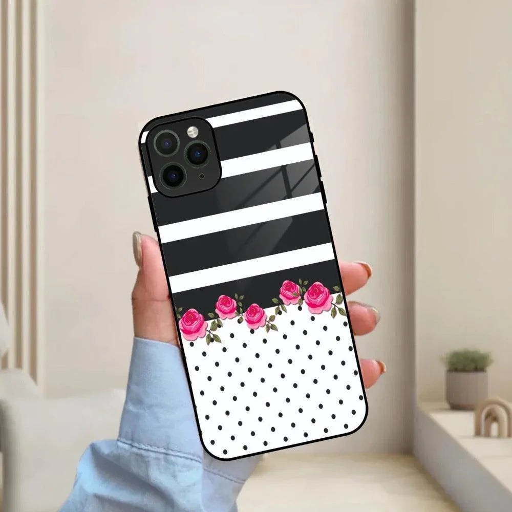 Elegant Rose Parad Glass Case Cover For iPhone - ShopOnCliQ