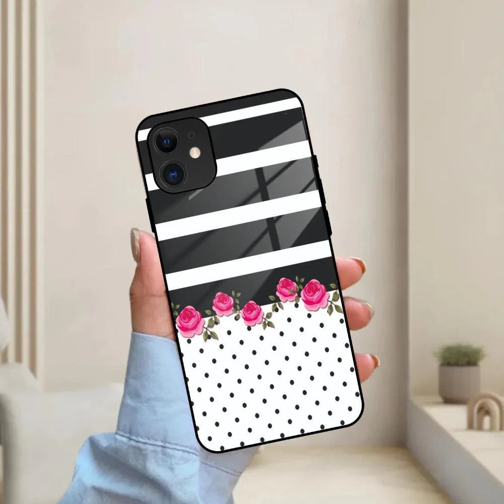 Elegant Rose Parad Glass Case Cover For iPhone - ShopOnCliQ
