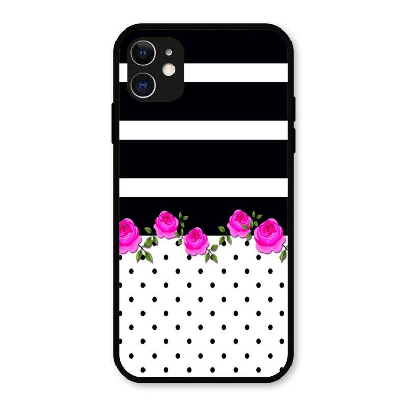 Elegant Rose Parad Glass Case Cover For iPhone 11