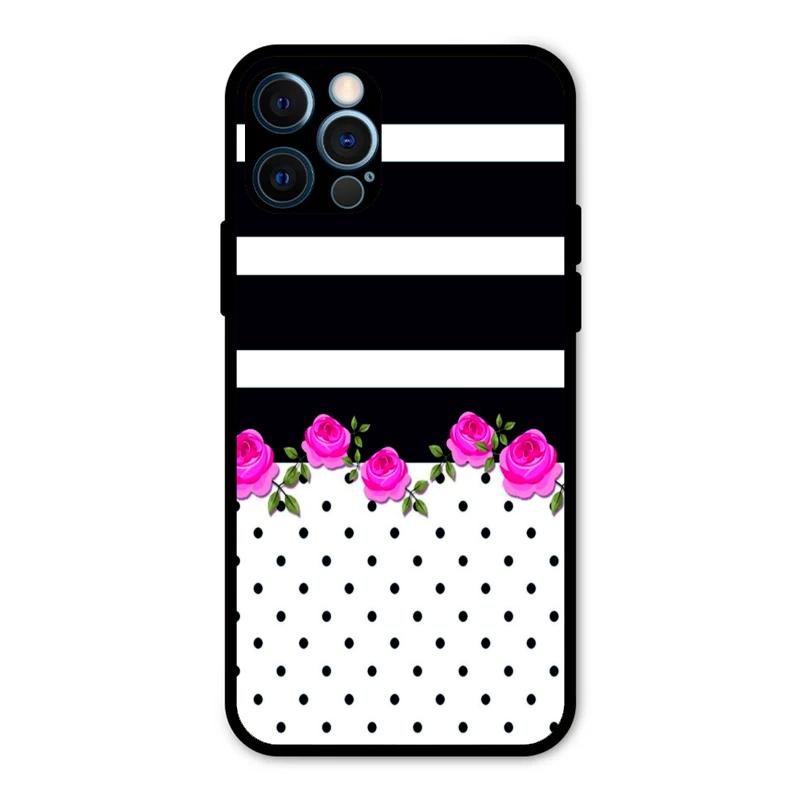Elegant Rose Parad Glass Case Cover For iPhone 12 Pro