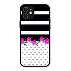 Elegant Rose Parad Glass Case Cover For iPhone 12