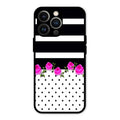 Elegant Rose Parad Glass Case Cover For iPhone 13 Pro
